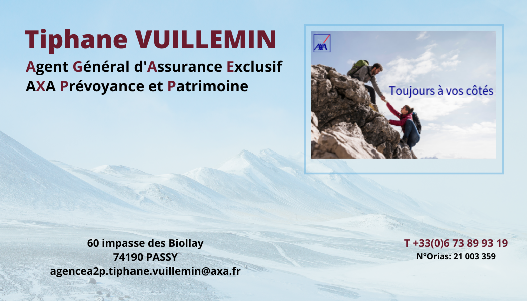 Contact Mont-Blanc professionnel : Cabinet Tiphane Vuillemin EIRL 